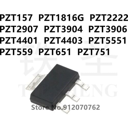 10PCS/LOT PZT157 PZT1816G PZT2222 PZT2907 PZT3904 PZT3906 PZT4401 PZT4403 PZT5551 PZT559 PZT651 PZT751 SOT-223