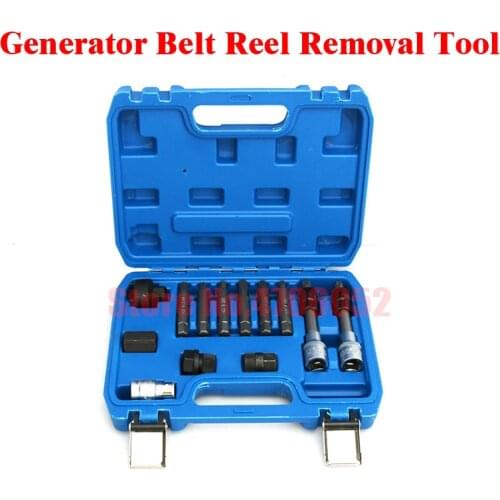 13 Pcs Alternator Freewheel Pulley Removal Engine Auto Tool Set For Mercedes Benz ,For BMW