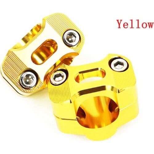 2 PCS CNC 1-1/8" 28mm Motorcycle Bar Clamps Handlebar Bar Riser Universal For Honda Yamaha Suzuki Kawasaki Dirt Bike Pit Bike