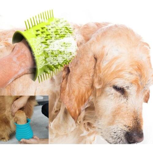 2020 NEW Pet Claw Cleaning Cup Portable Full Silicone Dual Use Paw Claw Massage Cup Feet Washer for Pet Dog Cat Grooming