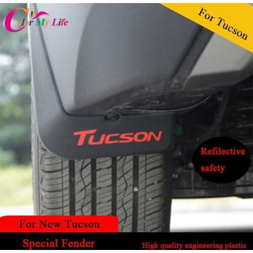 4Pcs/Set ABS Exterior Car Mudguard Splash Fender For Tucson 2015 Splash Mud Protection Mudguards For Hyundai For Tucson 2016