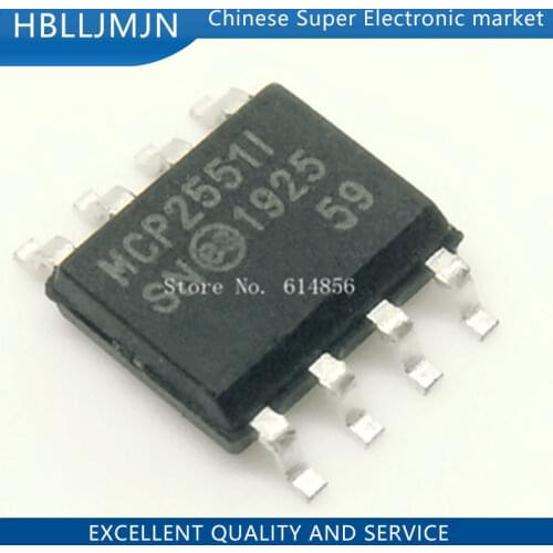 5PCS MCP2551-I/SN MCP2551 SOIC8 MCP2551I MCP25511