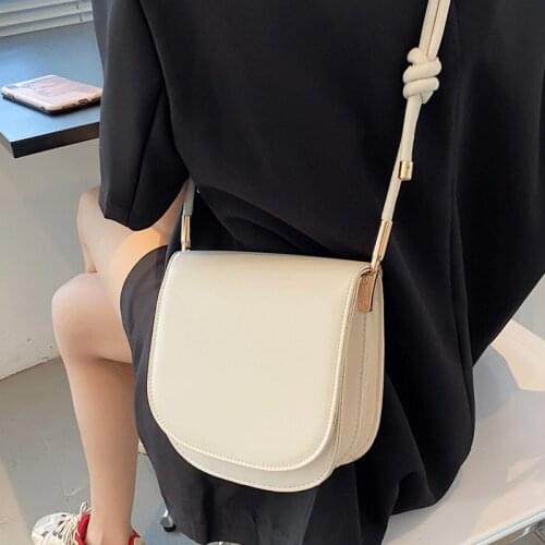 White Simple Crossbody Bags for Women Vintage Shoulder Bags Female Designer Handbags Luxury Flap Bag High Quality Woman Bag Sac