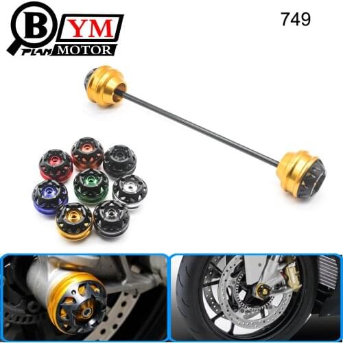 Free delivery for Ducati 749 2003-2006 CNC Modified Motorcycle Front and rear wheels drop ball / shock absorber