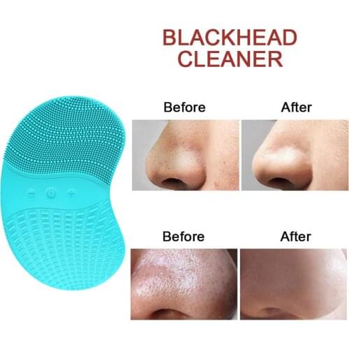 Wireless Ultrasonic Face Massage Brush USB Charging Deep Cleansing Pores Blackhead Removal Device Cosmetic Cleanser Skin Care