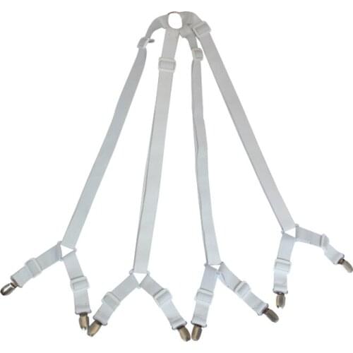 Sheets Fixed clip Elastic fixing strap 4 heads 8 stainless steel clips Baby sleeping prevent wrapping sheets Hotel home supplies