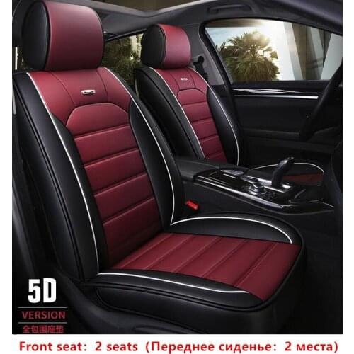 Pu leather car seat covers for dacia duster hyundai creta lada kalina mercedes w211 nissan qashqai auto accessories