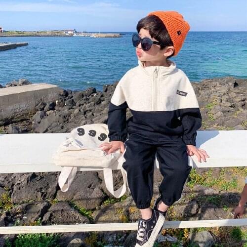 Children Boys Clothing Set 2021 New Baby Little Boys Outfits Kids Patchwork Tracksuit Sportwear Sport Suit 1 2 3 4 5 6 Years
