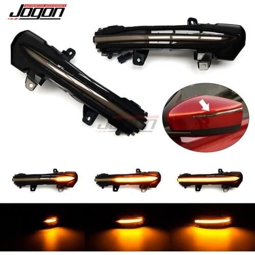 Smoked For Nissan Kicks Note e-Power 2017 2018 Car Dynamic LED Turn Signal Light Side Mirror Indicator Blinker Lamp Accessories