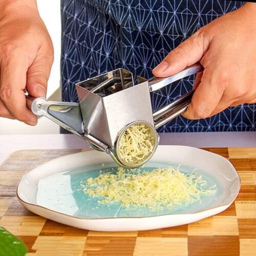 Creative Hand-Cranked Whirling Cheese Grater Kitchen Stainless Steel Cheese Grater Hand Crank Rotary Vegetable Grinder Tools