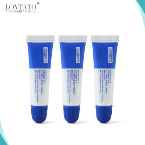 50 pcs Tattoo Aftercare Cream Care Lotion Anti Scar Vitamin Ointment Repair Gel Nursing Ointment AD Anti Tattoo Scar pigment ink