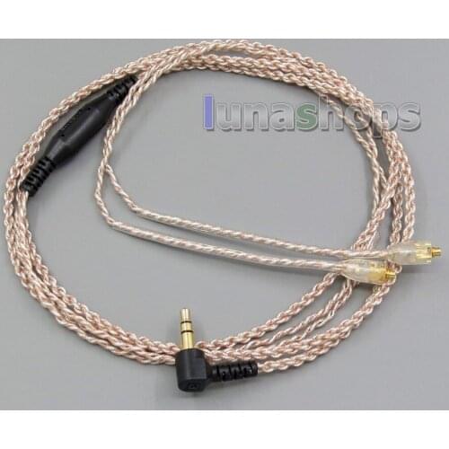 LN005645 EachDIY 2.5mm TRRS Earphone Silver Plated OCC Foil PU Cable For Shure se215 se315 se425 se535 Se846