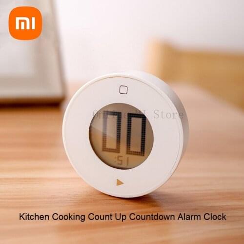 Xiaomi Jiezhi Magnetic Electronic Timer LCD Screen Kitchen Cooking Count Up Countdown Alarm Clock Switch Control Time Management