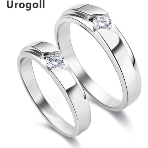 Real 925 Sterling Silver Rings For Women Men AAA Zirconia Ring Pure Silver 925 Fine Jewelry Wedding Ring Jewelry Gifts