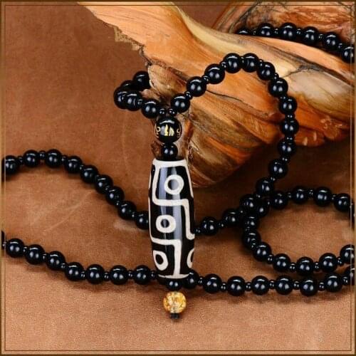 Natural Black Hand Carved Jade Pendant Jadeite Necklace Charm Accessories Women Men Chain Fashion Jewelry Beads Necklace