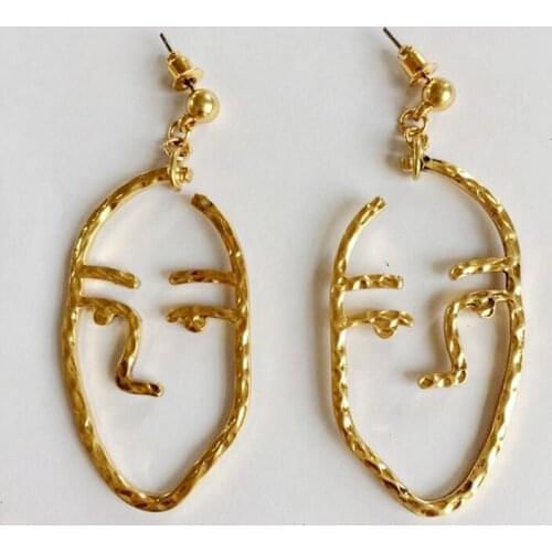 New Fashion Design Facial Hammered Earring
