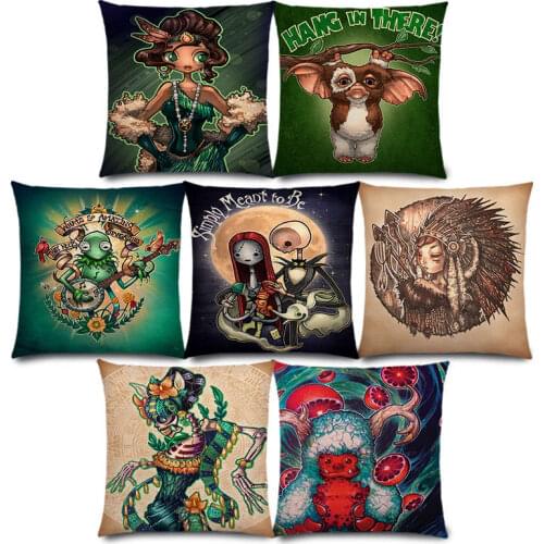 New Cool Amusing Computer Game Film Cartoon Protagonist Warrior Funny Things Fantasy Monsters Cushion Cover Pillow Case