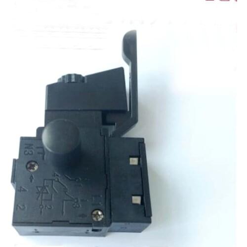 Electric Drill Switch Speed Regulating Switch Power Tool Speed Control Trigger Switch Lock on 4(4)A 250V 5E4