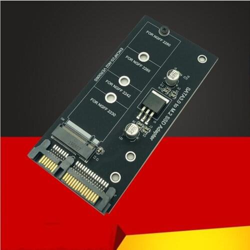 H1111Z Add On Card M2 SATA Adapter M2 to SATA M.2 to SATA Adapter M.2 NGFF Converter 2.5" SATA3 Card B Key for 2230-2280 M2 SSD