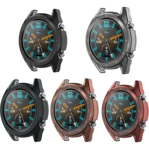 Clear TPU Protective Case Cover Frame For Huawei watch GT 46mm Watch