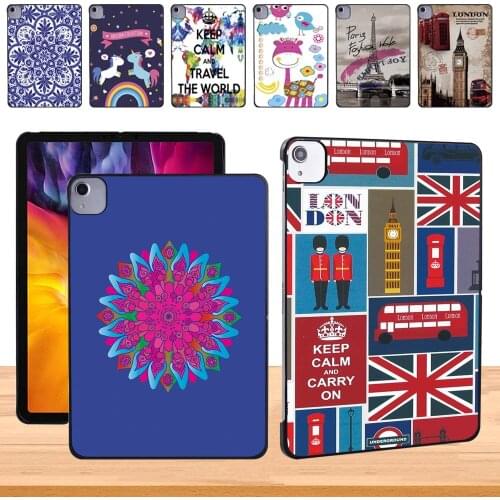 Anti-Dust Multicolor Tablet Case for Apple IPad Air 4 10.9 Inch 2020 Tablet Durable Plastic Hard Protective Case Cover+Pen