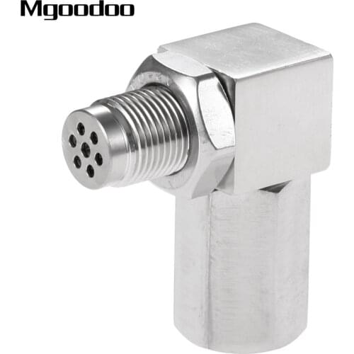 90 Degree O2 Oxygen Sensor Spacer Engine Light CEL Check Bung Mini Catalytic Converter CEL Eliminator Car Accessories