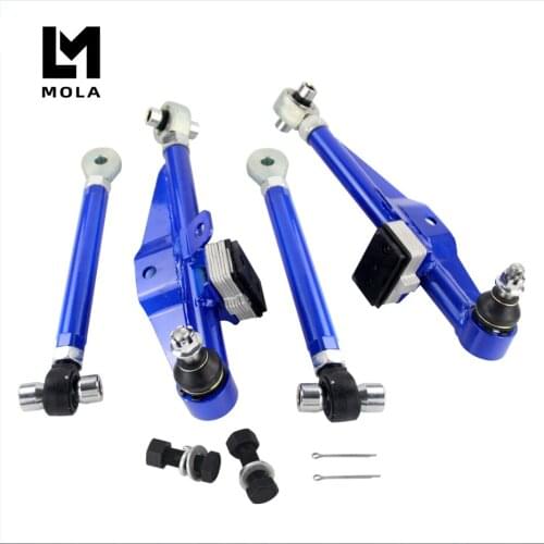 S14 Adj. Front Lower Control Arm Blue Only (Pair) For Nissan