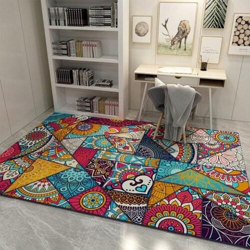 Modern Geometric Nordic Polyester Luxury Rug and Carpets for Kids Living Room Bedroom Bathroom Home Door Washable Mat alfombra