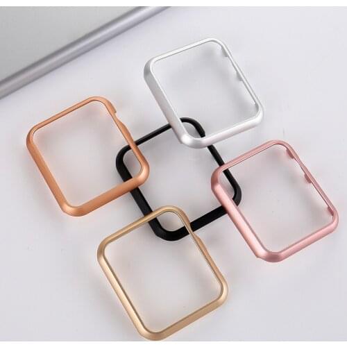 High Quality Aluminum Metal Alloy Protector Cover Case Perfect Fit for Apple Watch Series 3 2 1 38 42mm for iWatch Frame color