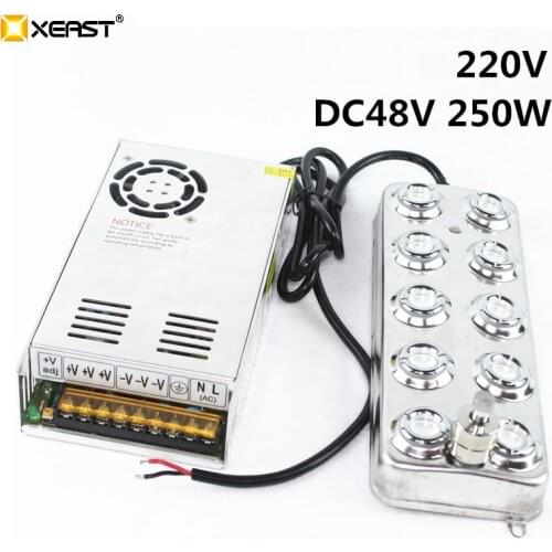 XEAST 220V 10 head Ultrasonic mist maker fogger humidifier greenhouse Aeromist Hydroponics + transformer