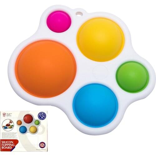 ZK20 Infant Baby Toys Montessori Exercise BusyBoard game Baby Early Education Wooden Toy Soft Silicone Colorful Kid Toys
