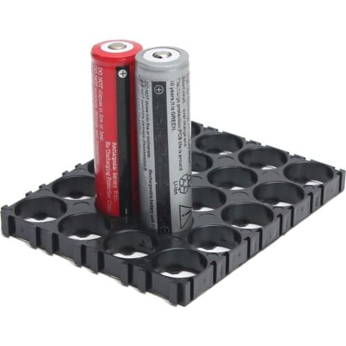 10/20/30/40/50Pcs 4x5 Cell 18650 Batteries Spacer Holders Radiating Shell Plastic Bracket