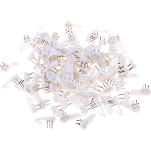 New 20pcs White Plastic Invisible Wall Mount Photo Picture Frame Nail Hook Hanger Wholesale
