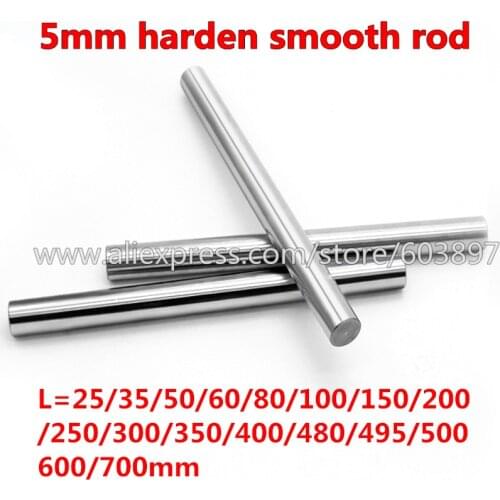 4pcs 5mm 45# Steel building conecting Toy axle transmission rod shaft frame model accessories DIY CNC XYZ 25/35/50/60/80/100mm