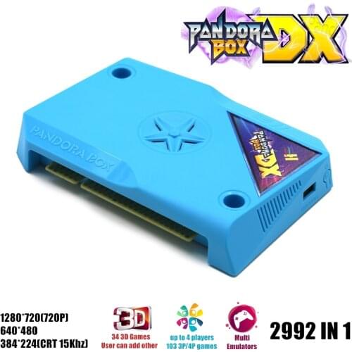 Arcade Jamma Version Original Pandora Box DX 2992 in 1 Motherboard Have 3/4p Game Can Add Extra 5000 Games CRT/CGA VGA HDMI