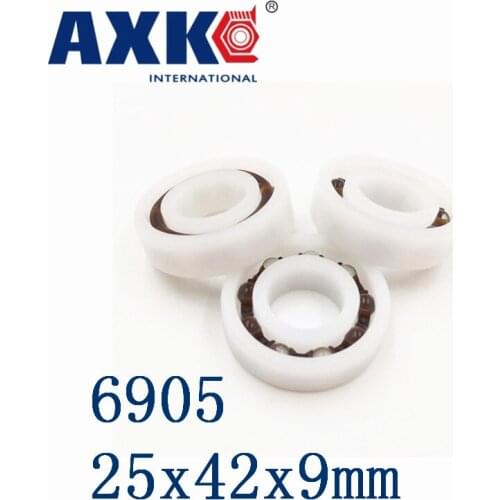 Axk 6905 Pom (10pcs) Plastic Ball Bearings 25x42x9mm Glass Balls 25mm/42mm/9mm 61905pom