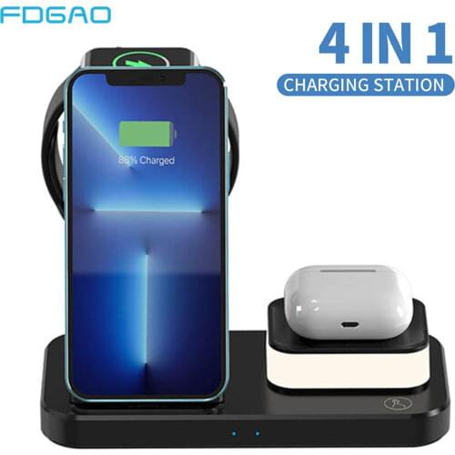 10W Qi Wireless Charger Fast Charging For iPhone 11 8 X XR XS Max Samsung Galaxy S8 S9 S10 Plus S10e Note 9 10 Stand Holder Base