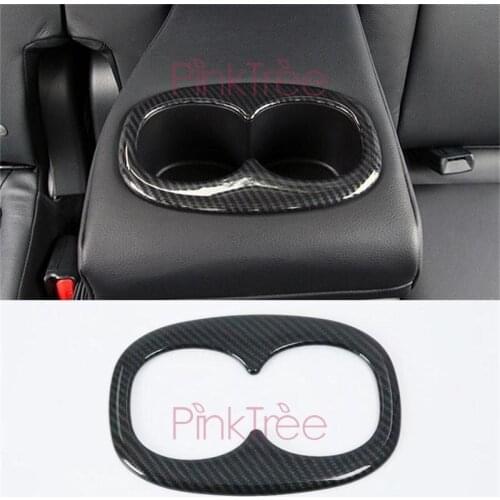 For Mitsubishi Eclipse Cross 2017 2018 2019 Interior Mouldings Rear Water Cup Holder Panel Car Styling Accessories