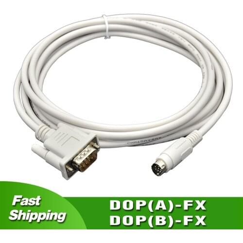 DOP-FX Suitable Delta DOP(A) (B) Touch Panel Connect Mitsubishi FX Series PLC Communication Cable
