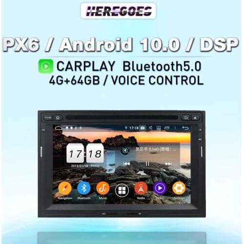 DSP PX6 Android 10 4G+128GB Car DVD Player Navigation GPS RDS Radio For PEUGEOT PG 3008 5008 Partner CITROEN Berlingo 2010-2016