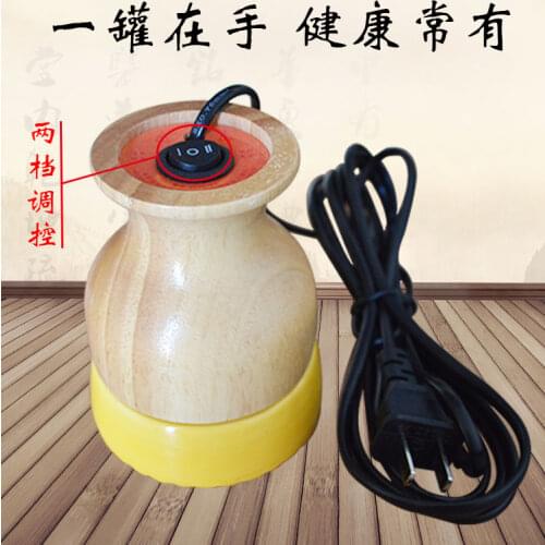 Electric Ceramic Pot Energy Scrapping Heating Massage Pot Meridian Acupuncture Point Therapy For Arm Leg Body Abdomen Home Use