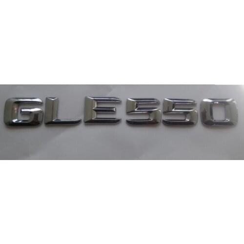 Chrome 3D ABS Plastic Car Trunk Rear Letters Words Badge Emblem Decal Sticker for Mercedes Benz GLE Class GLE550