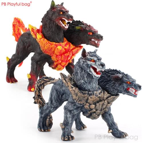 Playful bag Hell dog model double headed dog magic beast Ancient Roman mythological animal figure static ornaments HG11