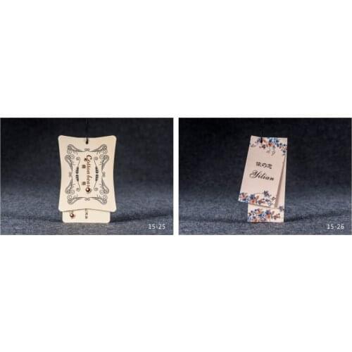 Custom clothing hang tag 300/400/600/700gsm paper garment swing hanging tag JYYJ075