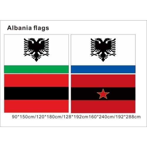 KAFNIK,90*150cm/120*180cm/128*192cm/160*240cm/192*288cm Albania historical flagsAlbania Naval Ensign Flag for home Decorative