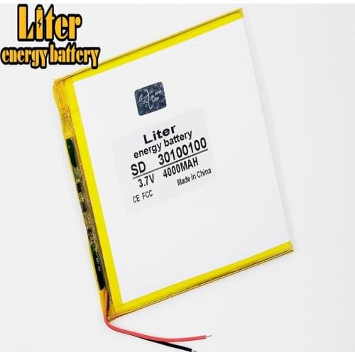 Li-po 30100100 3.7V 4000mah tablet pc 7 inch MP3 MP4 3mm*100mm*100mm (polymer lithium ion battery) Li-ion battery