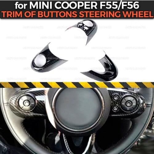 Trim of buttons steering wheel case for BMW Mini Cooper F55/F56 2014-2018 ABS plastic 1 set / 3 pcs molding decoration car styl