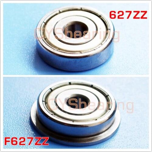 627ZZ Bearing 7x22x7 mm 627 ZZ 1pc F627ZZ flange deep groove ball bearing SUS304 stainless slight magnetic bearing