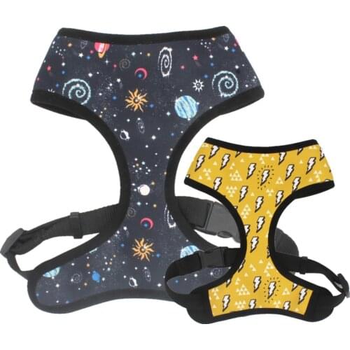 Lightning Dog Harness with neoprene breathable mesh to keep cool freely for pet puppy