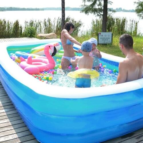 2020 Popular Inflatable Pool Family Swimming Center Inflatable Swimming Children’s Pool Rectangular Paddling Pool